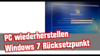 PC wiederherstellen Windows 7 Wiederherstellungspunkt setzen [upl. by Lonergan848]