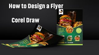 How to Design Restaurant Flyer in Corel Draw [upl. by Traci]