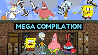 Minecraft Speedrunner VS 3 Hunters Mega Compilation [upl. by Redlac]