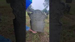 Headstone with the Price Carved on it  Columbia CT Zerubbabel Collins James Collins cemetery [upl. by Galina800]