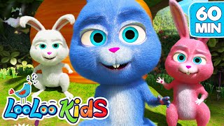 Sleeping Bunnies  S1EP57 Fun and Play MIX  LooLoo Kids Songs for Kids [upl. by Whall]