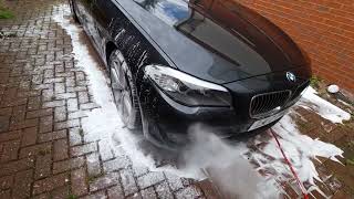 Cleaning therapy BMW F10 535I manual maintenance wash 🚗🧼🫧☁️ [upl. by Enilorac]