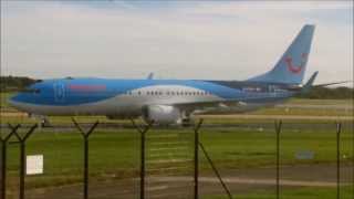 Thomson Airways  737800  Emergency Landing  Manchester Airport  HD [upl. by Byron]