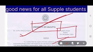 Cu 4th sem Review amp FSI Notice 2024  how to apply for Cu review Calcutta University 4th sem review [upl. by Hege]