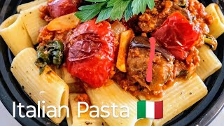 Vegan Pasta Meal 🇮🇹 Pasta alle Melanzane 🍆 Flavorful Specialty👌Buon Appetito [upl. by Lenod]