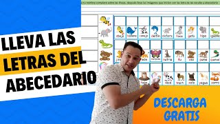 COLOCA LAS LETRAS DEL ABECEDARIO DONDE CORRESPONDEDESCARGA GRATIS [upl. by Alyad]