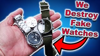 We SHOOT Fake Aliexpress Watches  And How to Be Safe Shopping Aliexpress [upl. by Romeu]