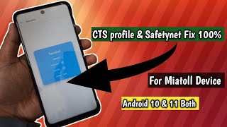 CTS profile amp Safetynet Fix 100 For Android 10 amp Android 11 For Miatoll 🔥🔥🔥 [upl. by Ssilem337]