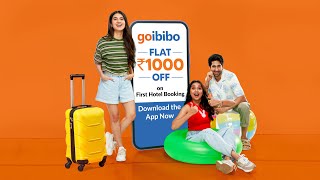 Get FLAT 1000 off on your first hotel booking only on the Goibibo App HIND 10sec [upl. by Panthia]