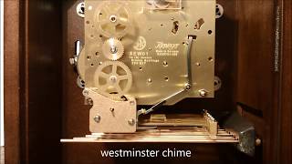 Howard Miller Kieninger SEW01 triple chime movement [upl. by Asiaj]