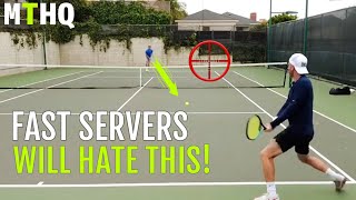 How to return 100 MPH serves footwork grip tips…  Tennis Return Of Serve  Part 2 [upl. by Gildea]