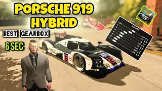 PORSCHE 919 HYBRID 6 SEC BEST GEARBOX SETUP IN CAR PARKING MULTIPLAYER NEW UPDATE [upl. by Anoid]