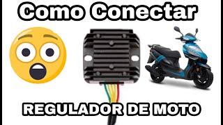 Como conectar el REGULADOR A UNA MOTO motoneta restaurada [upl. by Arutnev]