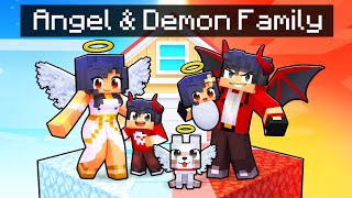 Having An ANGELDEMON FAMILY in Minecraft [upl. by Nirra128]