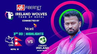 Nepal vs Ireland Wolves  Final OD Highlights 🏆 [upl. by Halimaj]