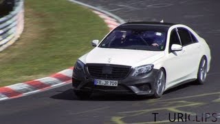 2014 W222 MercedesBenz S63 AMG testing on the Nürburgring [upl. by Hildagard402]