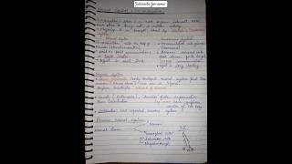 Class 11th Neural Control amp Coordination  PW NOTES  neet2025 🗒️🎯 ytshorts [upl. by Diarmit]