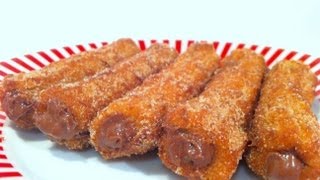 HOW TO MAKE CHOCOLATE FILLED CHURROS [upl. by Spaulding]