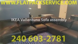 IKEA VALLENTUNA SOFA assembly service in Washington DC by Flatpackservicecom 240 6032781 [upl. by Charleen]