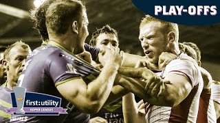 Wigan v Warrington Qualifying SemiFinal 03102014 [upl. by Adnorrehs]