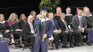 Student  JonPaul “ JP “ Wallace  Sings quot 7 Years Old quot At His Graduation [upl. by Lirva403]