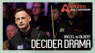 SHOCK Luca Brecel vs David Gilbert DECIDER R1 🤯  Cazoo World Championship 2024 [upl. by Hartill]