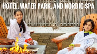 VALCARTIER HOTEL WATER PARK AND NORDIC SPA QUEBEC [upl. by Kirred]