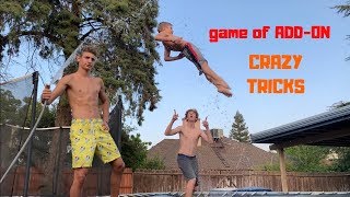 CRAZY GAME OF ADD ON WET TRAMPOLINE FUNNY [upl. by Artiek45]