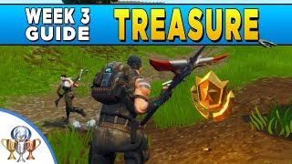 Fortnite  Follow the Treasure Map Found In Flush Factory Guide  Week 3 Treasure Location Guide [upl. by Xylia]