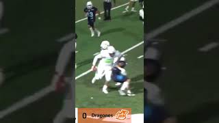 pass td dragones football ipn highschoolfootball sports juvenil [upl. by Maxi]