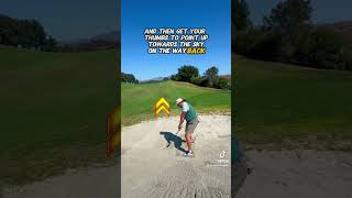 BUNKER SHOTS 🏝️golf golftips golfswing shortgame [upl. by Joktan]