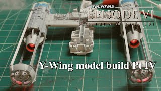 Bandai YWing Model Build Pt IV Engine Lighting amp Assembly [upl. by Bethina]