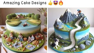 Amazing cakes Designesrameenvlog7028 [upl. by Guenevere]