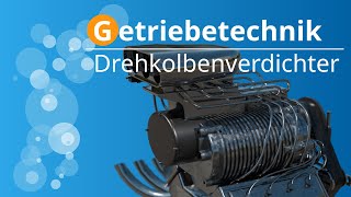 Wie funktioniert ein Drehkolbenverdichter Drehkolbenkompressor Drehkolbenpumpe Kreiskolbenpumpe [upl. by Nyraa26]