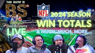 NFL Season Win Totals  The ESPN Top 10 QBs  This Show is BS LIVE 71824 [upl. by Enicnarf350]