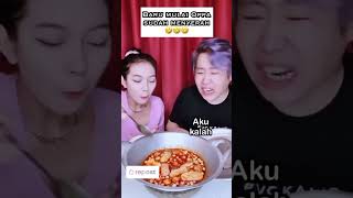 ujung oppa pertama kali coba bakso aci super pedas ujungoppa [upl. by Ahsitam613]