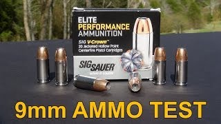 SIG SAUER VCROWN 9mm Ammo Review [upl. by Nayar]