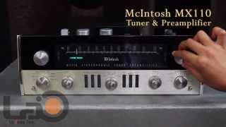 McIntosh MX110 Tuner amp Preamplifier [upl. by Sproul]