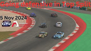 iRacing  Season 4  Week 9  GT4 Fixed Series  Going Defensive in Top Split [upl. by Ecidnarb]