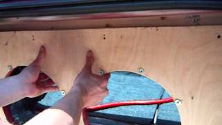 How To Build A Subwoofer Box Inside Your Trunk [upl. by Kimbell131]