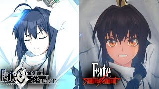 FGO Yamato Takeru Animation Comparison FGO vs Fate Samurai Remnant [upl. by Whiting]