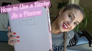 USING A BINDER AS A PLANNER  HOW TO ORGANIZE YOUR ENTIRE LIFE [upl. by Nosned100]