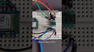 LCD 3 digits 7 segments small  Arduino Nano ESP32 [upl. by Barrus]