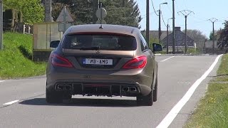 MercedesBenz CLS 63 AMG Shooting Brake Acceleration SOUNDS [upl. by Ayerhs97]