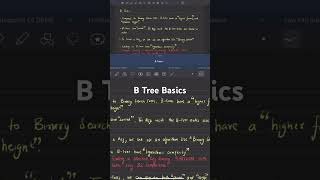 B Tree Basics education shorts computerscience [upl. by Nolrah818]