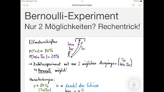 einfach erklärt – Bernoulli Experiment mit Beispiel Elfmeterschießen inkl Formel und Erklärung [upl. by Andriana]