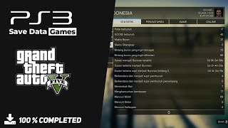 CARA Pasang SAVEDATA TAMAT GTA 5 PS3 [upl. by Akinirt395]