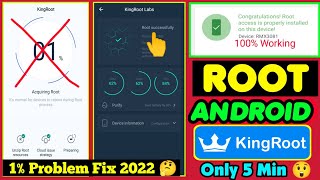 How To Rooting Any Android With KingRoot New Method 2022 Working Android 11 10 9 81 Fix 1 Problem [upl. by Richards]