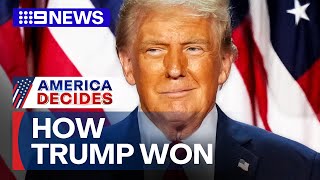 This is how Donald Trump won the election  9 News Australia [upl. by Cronin]