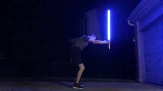 Reenacting Obi Wan Kenobi vs Anakin Skywalker from Revenge of the Sith on my driveway [upl. by Frum452]